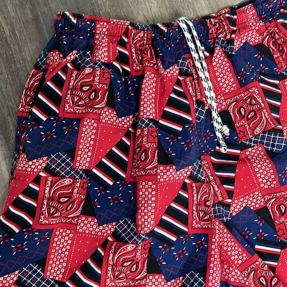 Vintage Hobie Bandana Print Swim Trunks - Picture 2 of 5